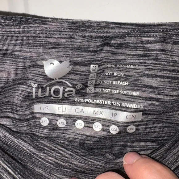 Women's Heathered Gray Leggings - Picture 2 of 2